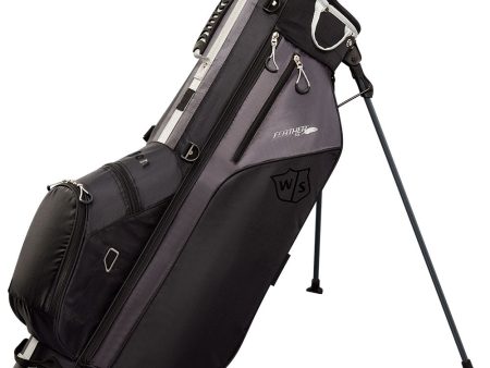 Wilson Feather Stand Bag - Black Charcoal Silver Supply