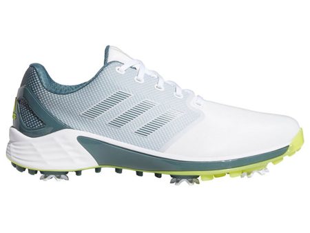 adidas ZG21 Spiked Shoes - Cloud White Acid Yellow Blue Oxide on Sale