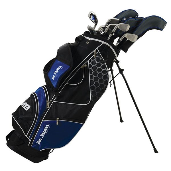 Ben Sayers M8 13-Piece Stand Bag Package Set - Blue - Graphite Fashion