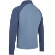 Callaway Chev Print Chillout 1 4 Zip Pullover - Peacoat Heather Supply