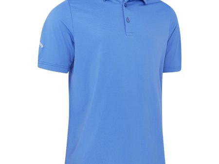 Callaway Swing Tech Solid Print Polo Shirt - Amparo Blue Fashion