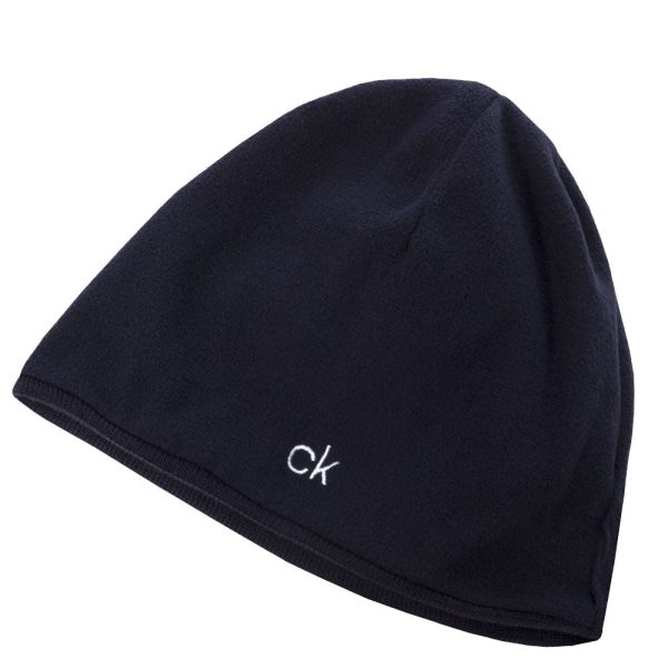 Calvin Klein React Reversible Beanie - Navy White Online Hot Sale