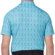 Callaway All Over Drinks Novelty Polo Shirt - Blue Grotto Online now