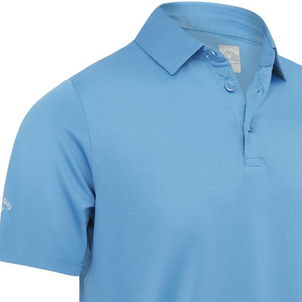 Callaway Swing Tech Solid Polo Shirt - Vallarta Blue Cheap