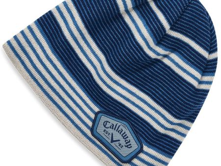 Callaway Winter Chill Beanie - Blue Silver Navy For Discount