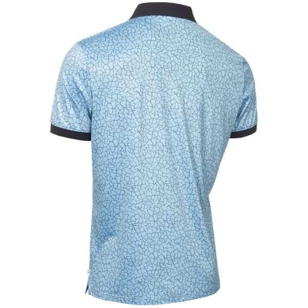 Calvin Klein Fracture Print Polo Shirt - Boy Blue Online