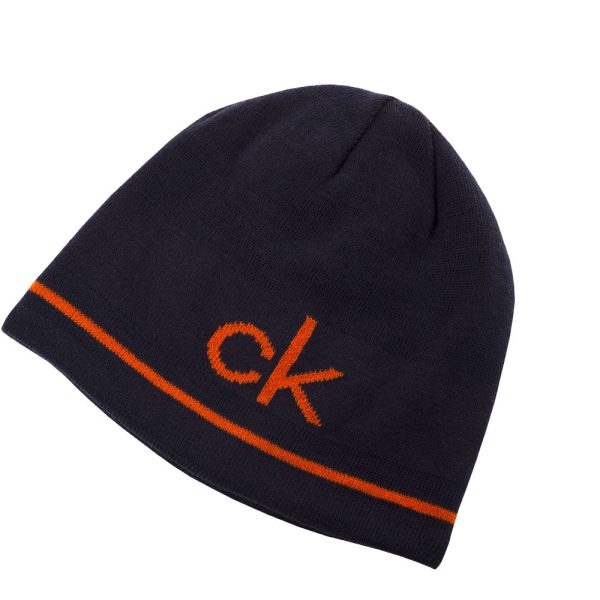 Calvin Klein React Reversible Beanie - Navy Blaze Discount