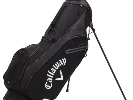 Callaway Hyper Lite Zero Double Strap Stand Bag - Black White Charcoal For Cheap