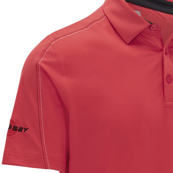 Callaway Contrast Stitch Colour Block Polo Shirt - Teaberry For Cheap