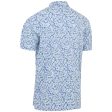 Callaway Filtered Floral Print Polo Shirt - Bright White Fashion