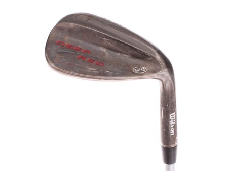 Wilson Deep Red Steel Men s Right Hand Lob Wedge 60 Degree 12 Bounce Wedge - Wilson Deep Red For Cheap