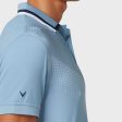 Callaway Ombre Chev Print Polo Shirt - Faded Denim Discount