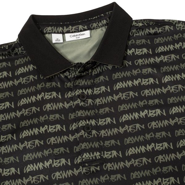 Calvin Klein Signature Polo Shirt - Black Cameo Green Online