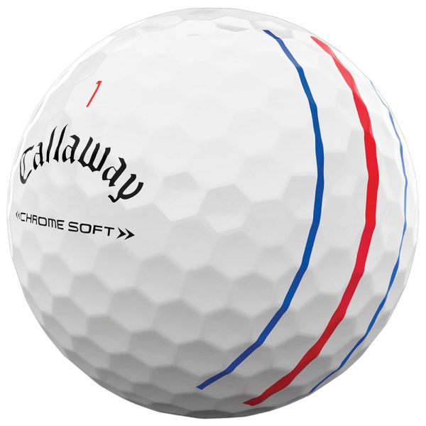 Callaway Chrome Soft Triple Track Golf Balls - White - 12 Pack Supply