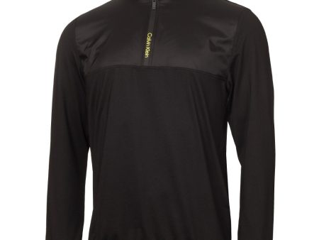 Calvin Klein Malden 1 4 Zip Pullover - Black Sale