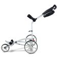 Big Max Autofold X 3-Wheel Push Trolley - White Cobalt For Cheap