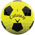 Callaway Chrome Soft Truvis Golf Balls - Yellow Black - 12 Pack For Sale