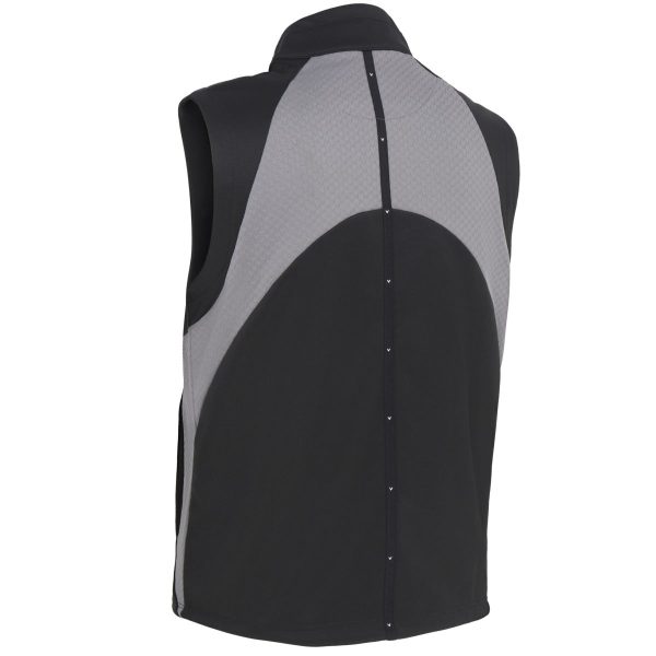 Callaway Chev Textured Gilet - Caviar Fashion