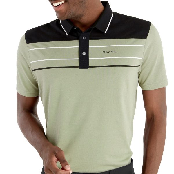 Calvin Klein Blackwater Polo Shirt - Cameo Green Discount