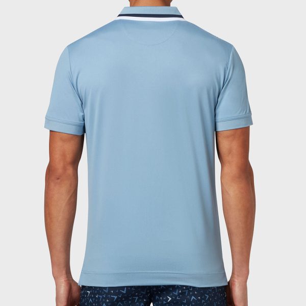 Callaway Ombre Chev Print Polo Shirt - Faded Denim Discount