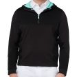 Callaway 1 4 Zip Mixed Media Technical Hoodie - Caviar Sale