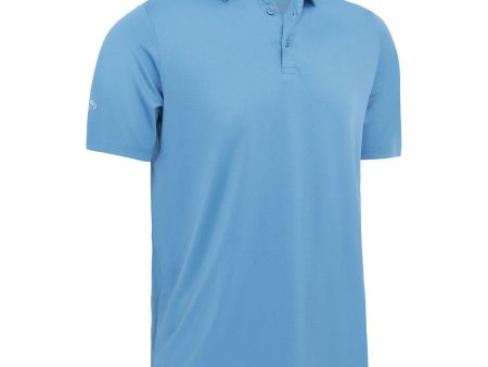 Callaway Swing Tech Solid Polo Shirt - Vallarta Blue Cheap