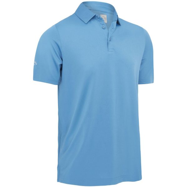 Callaway Swing Tech Solid Polo Shirt - Vallarta Blue Cheap