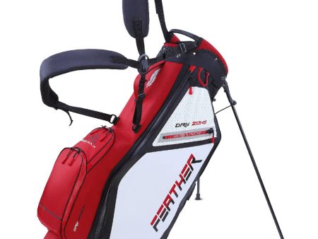 Big Max Dri-Lite Feather Stand Bag - Red Black White For Discount