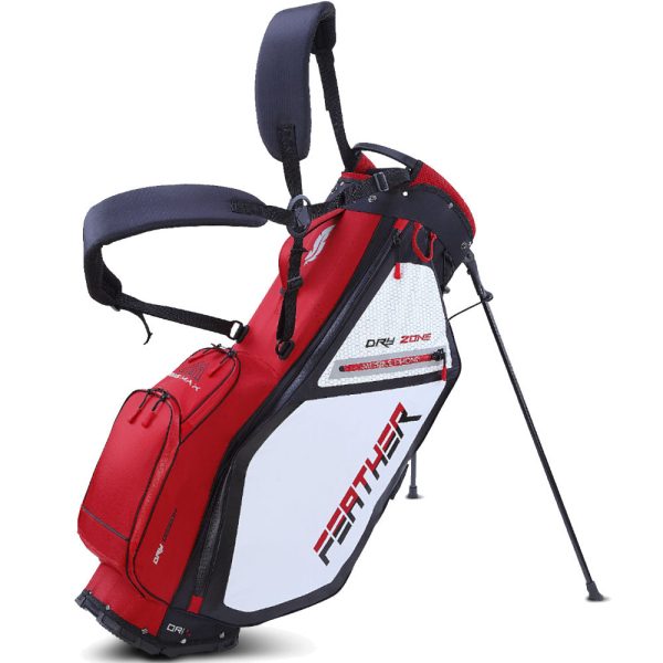 Big Max Dri-Lite Feather Stand Bag - Red Black White For Discount