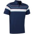 Callaway Resort Ventilated Shoulder Block Polo Shirt - Peacoat Online Hot Sale