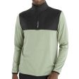 Calvin Klein Malden 1 4 Zip Pullover - Cameo Green Online now