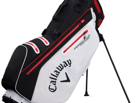 Callaway Fairway 14 Hyper Dry Waterproof Stand Bag - Black White Fire For Cheap