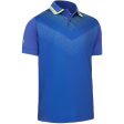 Callaway Ombre Chev Print Polo Shirt - Clematis Blue For Cheap