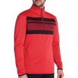 Calvin Klein Taylor Half Zip Sweater - Power Red Cheap