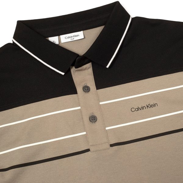 Calvin Klein Blackwater Polo Shirt - Cameo Green Discount