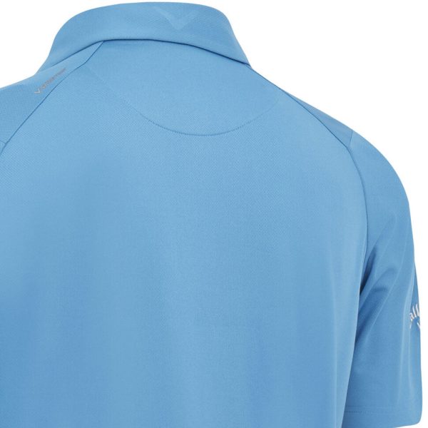 Callaway Swing Tech Solid Polo Shirt - Vallarta Blue Cheap