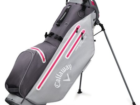 Callaway Fairway C Hyper Dry Waterproof Stand Bag - Charcoal Silver Pink Fashion