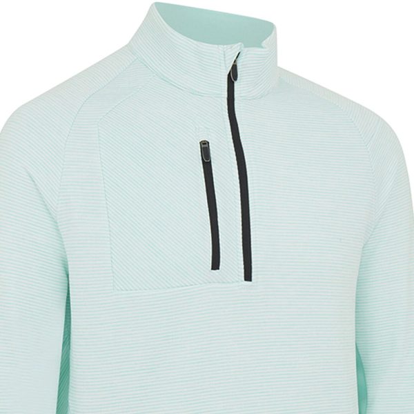 Callaway Heather Striped Fleece - Aruba Blue Heather Cheap