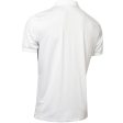 Calvin Klein Fracture Print Polo Shirt - White Pale Silver Fashion