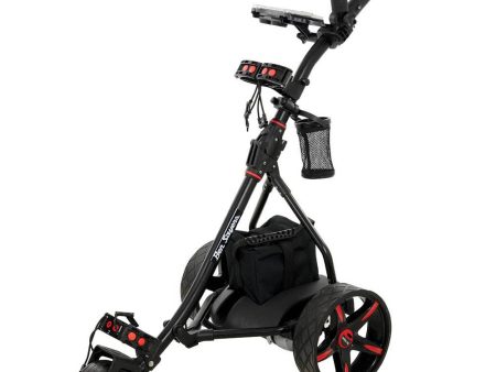 Ben Sayers Electric Golf Trolley - Black Red Hot on Sale