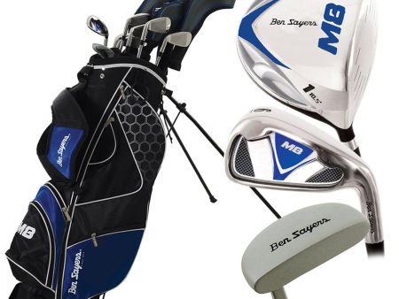 Ben Sayers M8 13-Piece Stand Bag Package Set - Blue - Steel (+1 ) on Sale