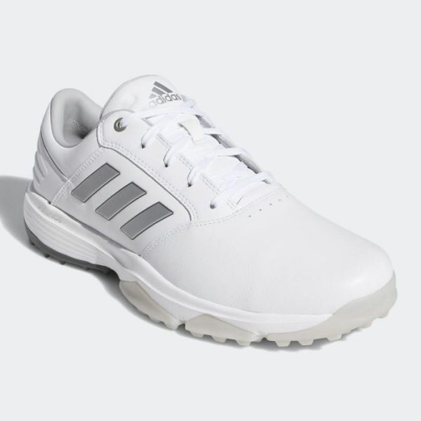 adidas 360 Bounce SL Spikeless Shoes - White Silver Grey For Discount