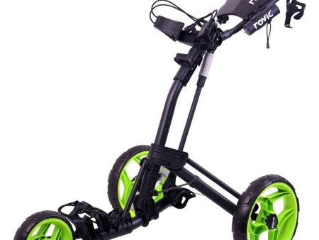 Clicgear Rovic RV2L 3-Wheel Push Trolley - Charcoal Lime Supply